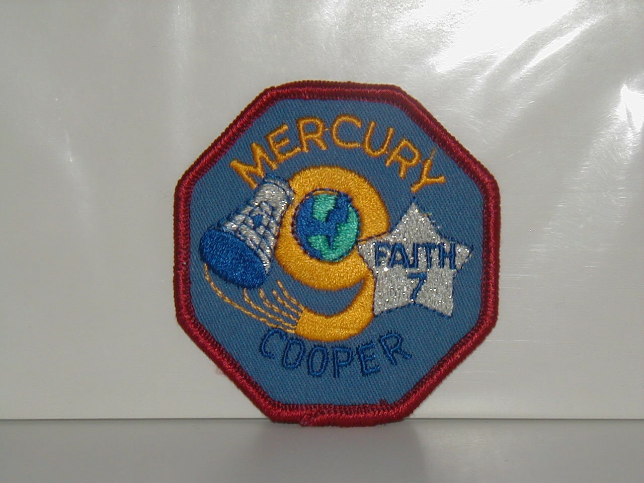 NASA Clothing Patch Mercury 9- 3" diamter, from the 1970's