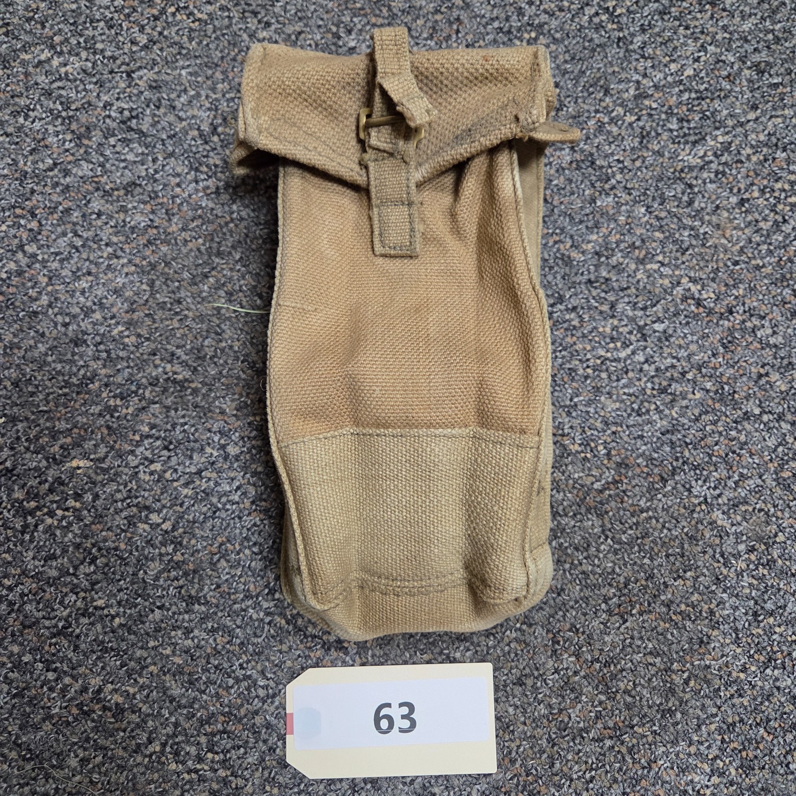 WW2 British P37 Ammunition Magazine Pouch Webbing Equipment Blanco (63)