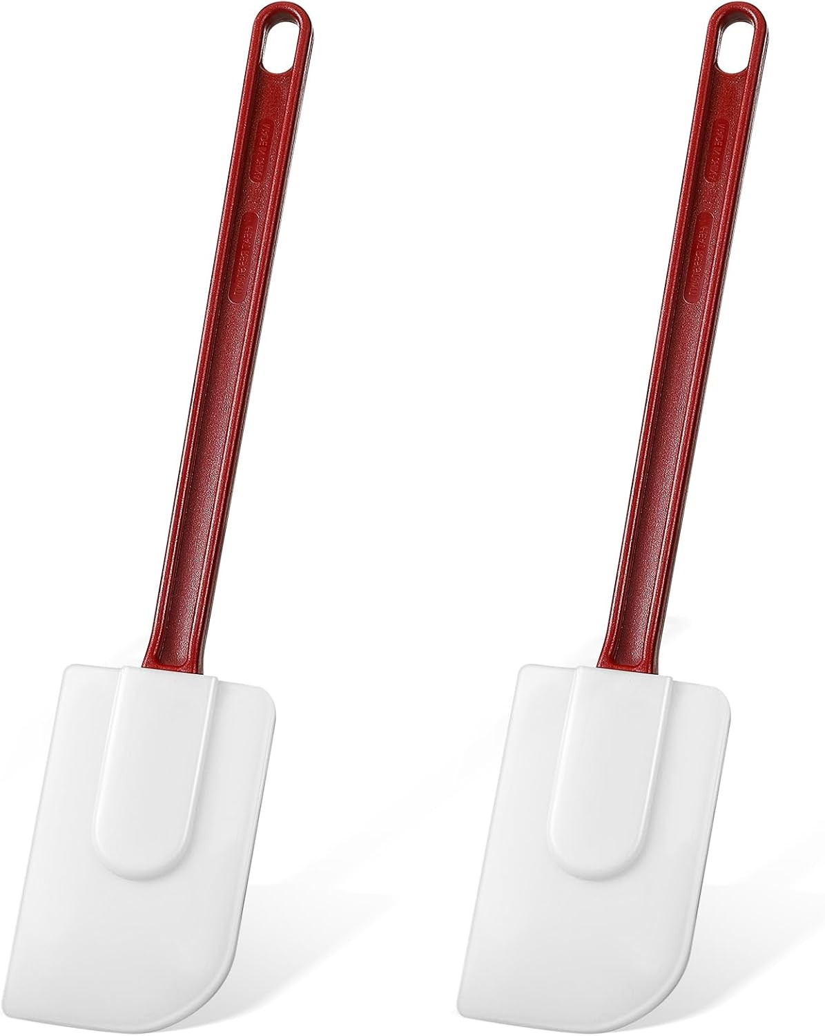 Lounsweer 2 Pcs Heat Resistant Rubber Spatula 10 Inch Commercial 10