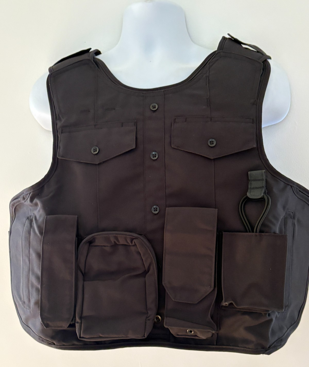 SAFARILAND U1 Uniform Shirt Armor Carrier Side Open Fix Pockt XL 2614-2616 Black