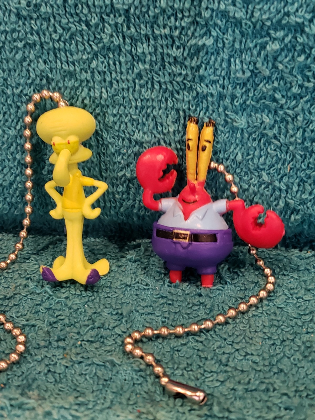 Squidward and Mr Crabs Light Pull and Fan Pull Set - SpongeBob Square Pants
