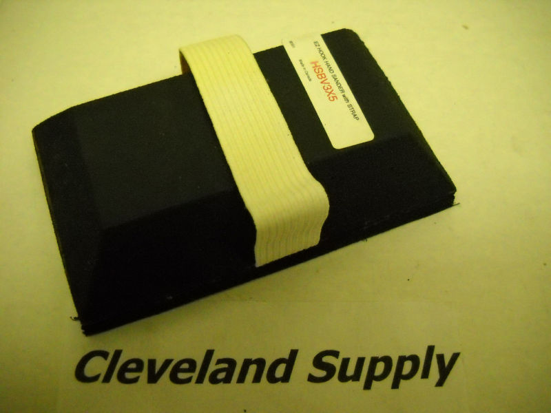 LAZER TECH HSBV3X5 HOOK & LOOP HAND SANDING BLOCK  NEW