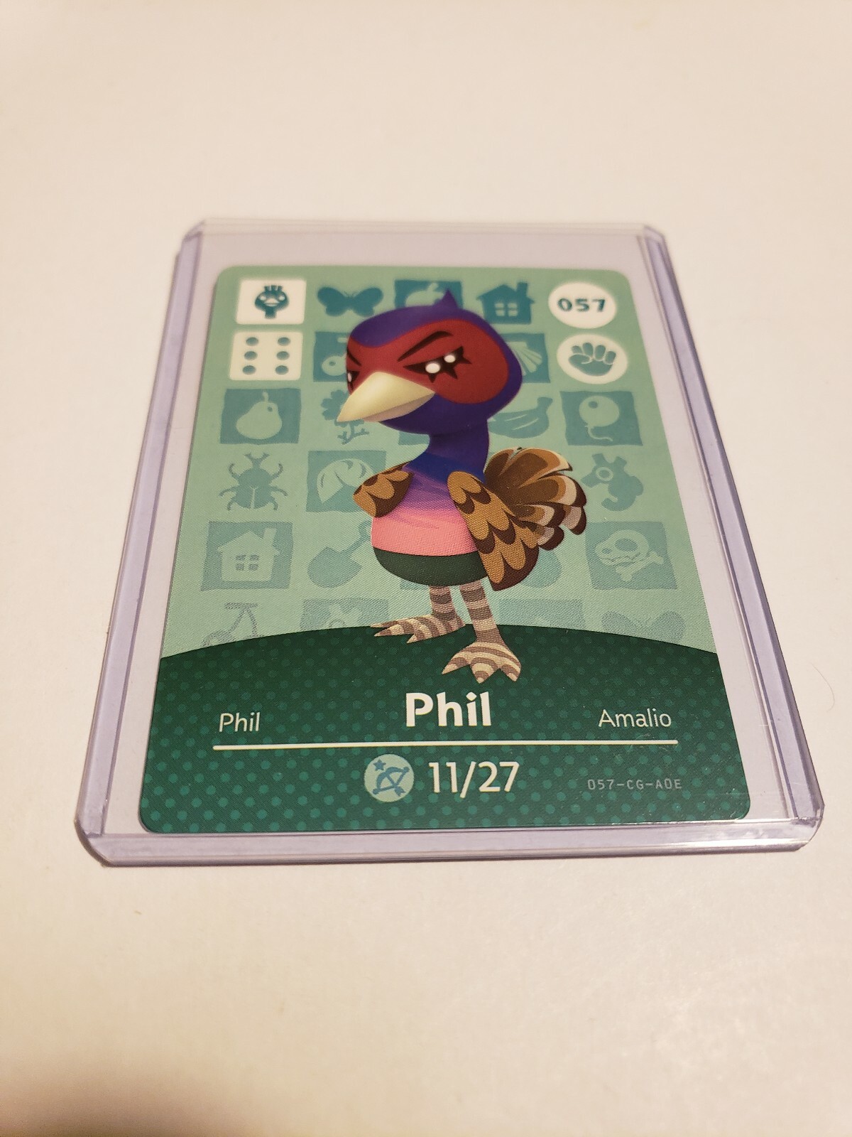 !SUPER SALE! Phil # 057 57 Animal Crossing Amiibo Card Horizons Series 1 MINT!