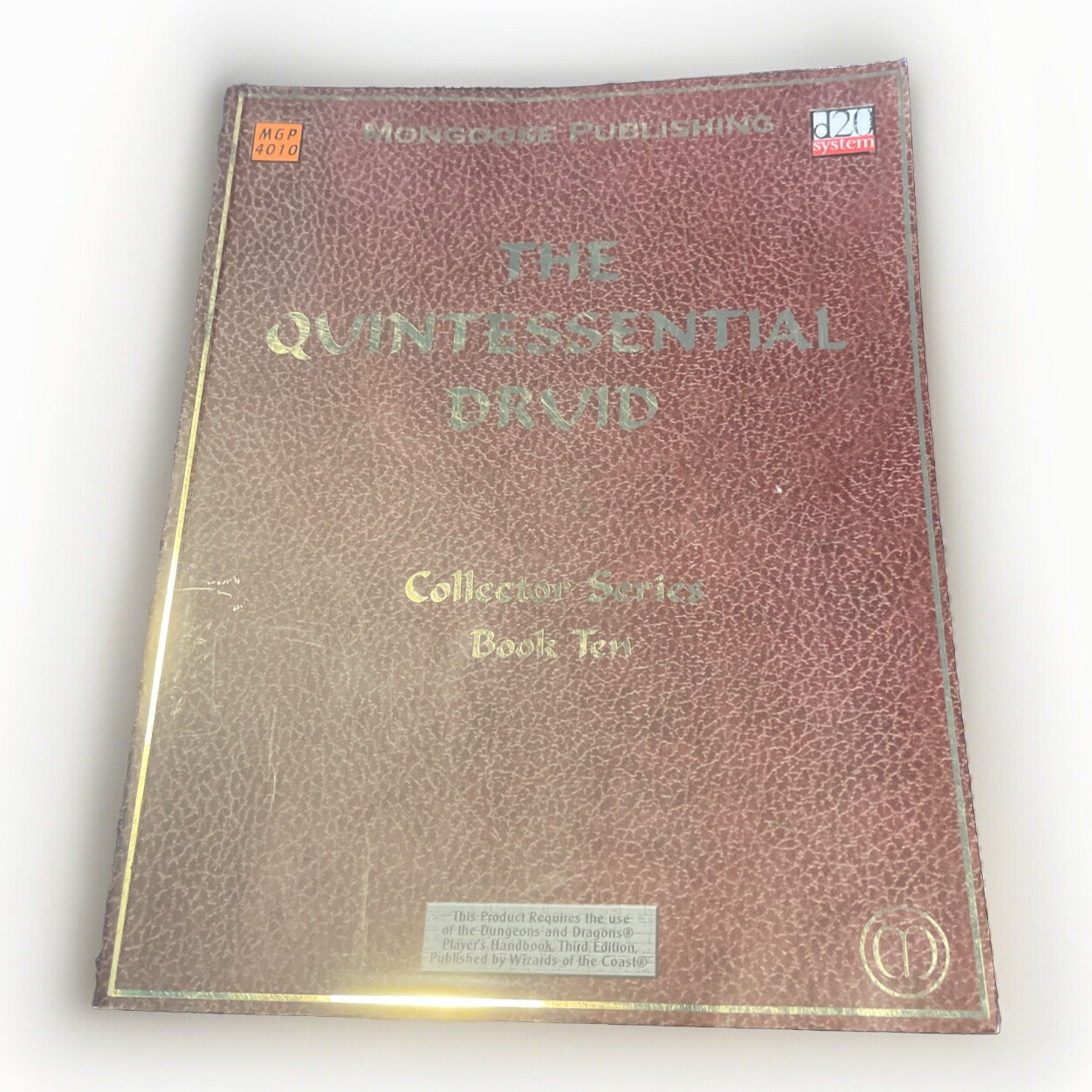 2002 THE QUINTESSENTIAL DRUID SC Book 10 Mongoose Role Playing Game #4010 CM2105