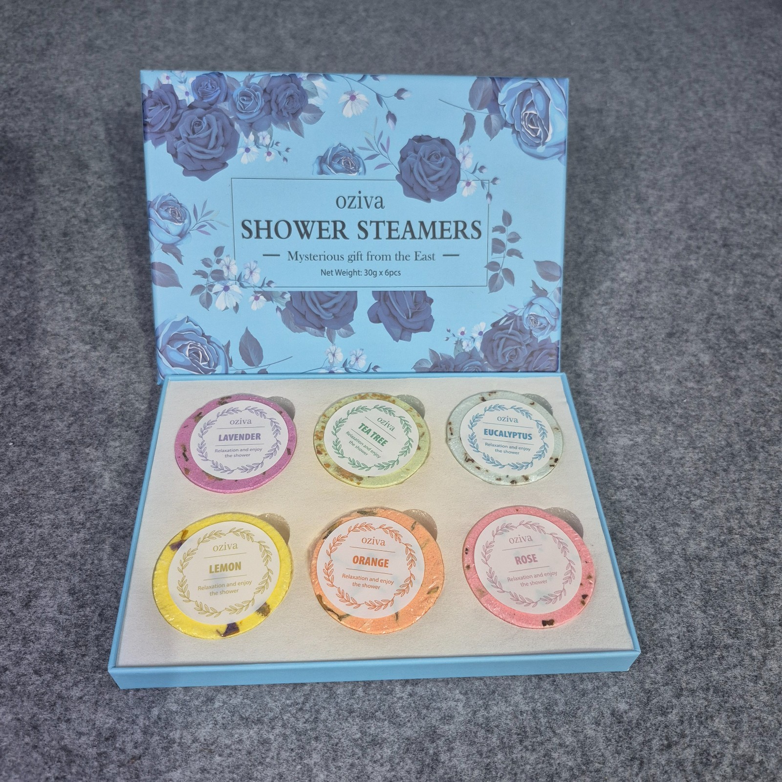 NEW Oziva Aromatherapy Shower Steamers Nighttime, 6 Shower Tablets FREE SHIPPING