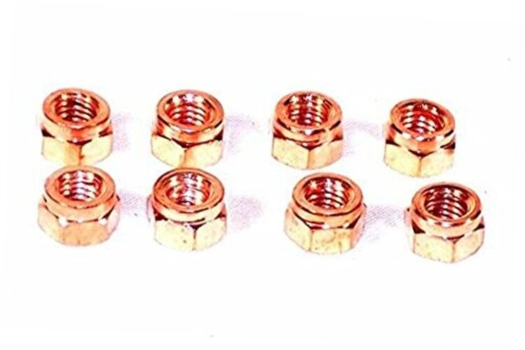 9525 Exhaust Lock Nut Kit Set of 8 M8 X 1.25 Fits VW Bug Bus GHIA Baja