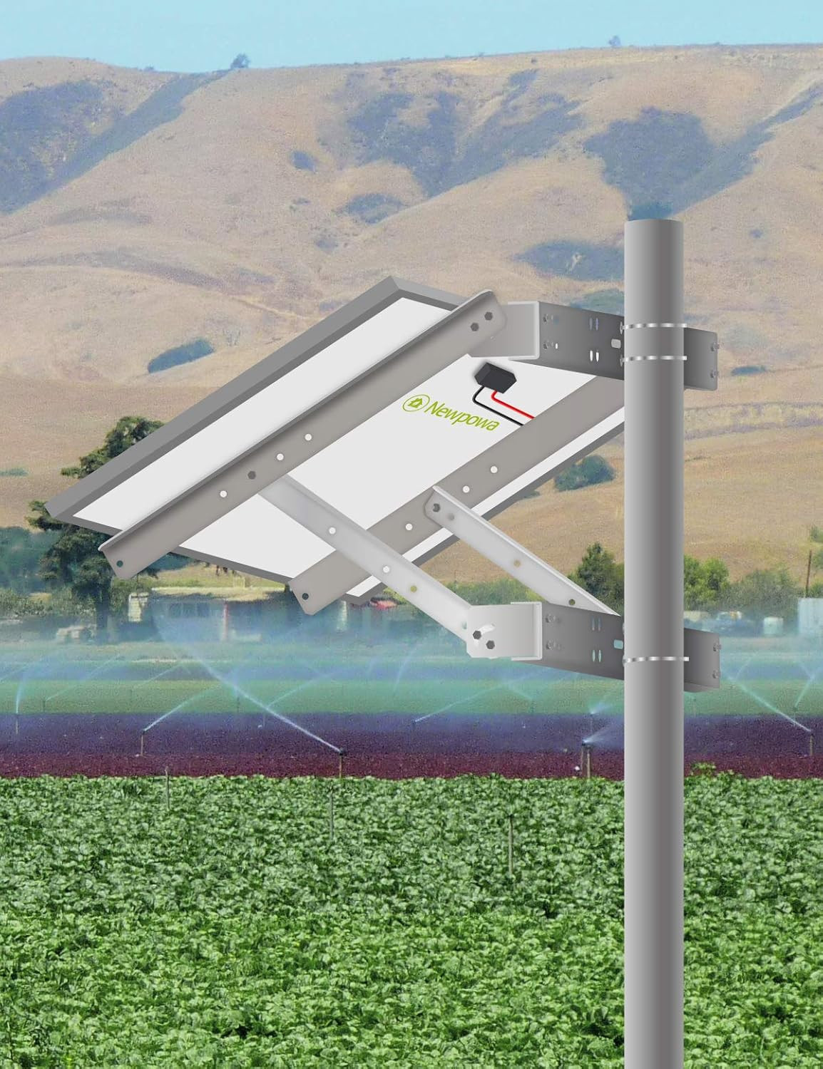 Solar Mounting Bracket Universal Double Arm for Pole/Wall Installation Designed