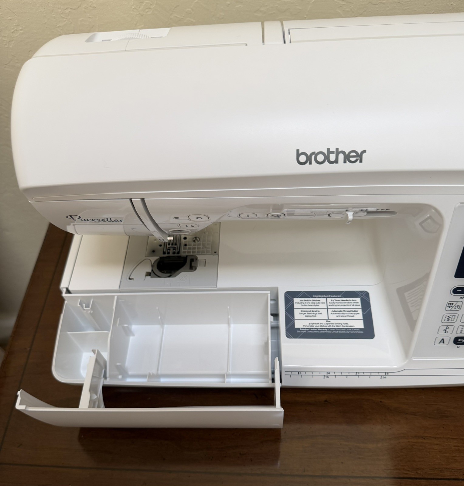 Brother Pacesetter PS500 Computerized Sewing Machine & accessories