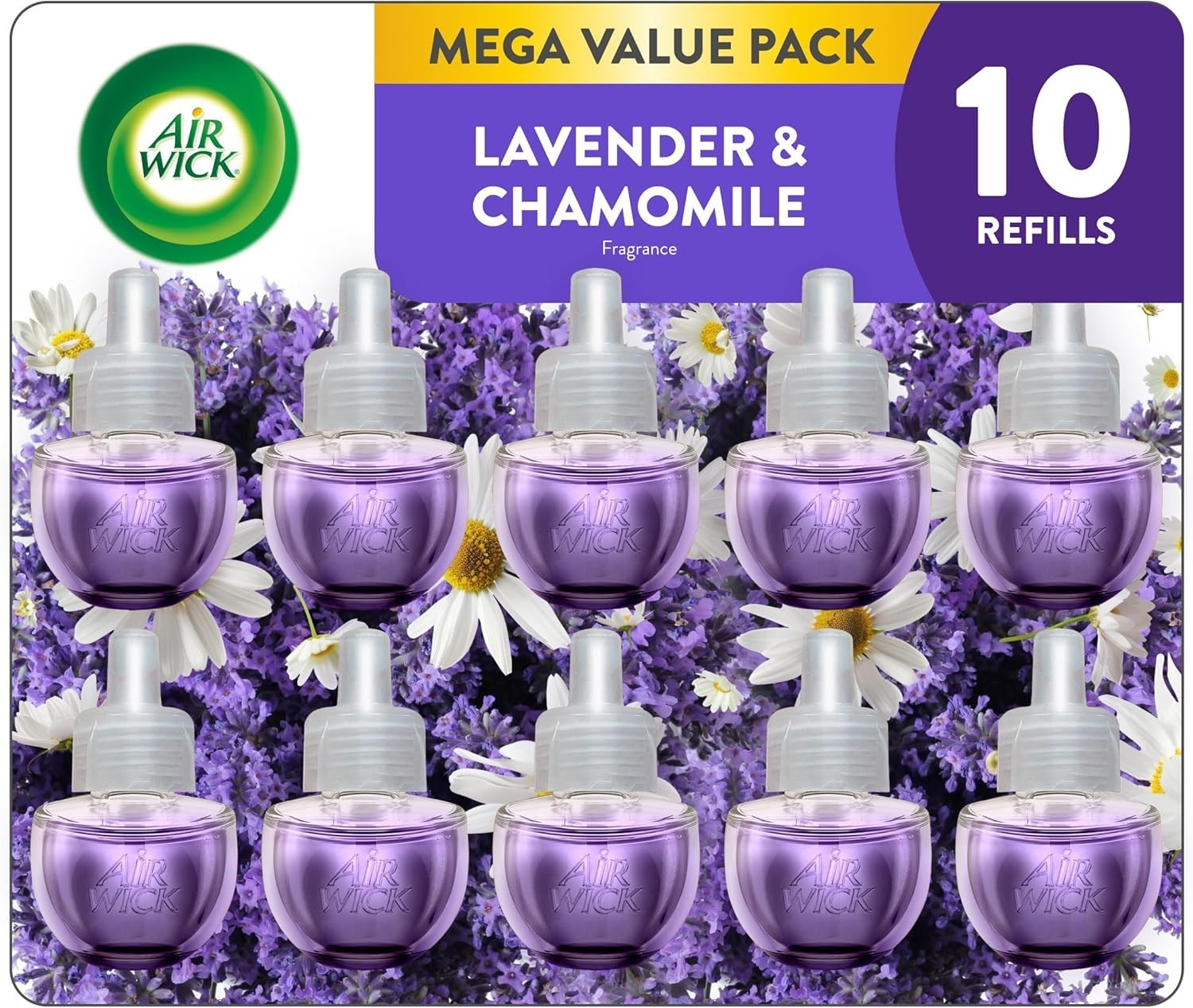 Air Wick Plug-In Scented Oil Refill 10ct  Lavender & Chamomile Air Freshener