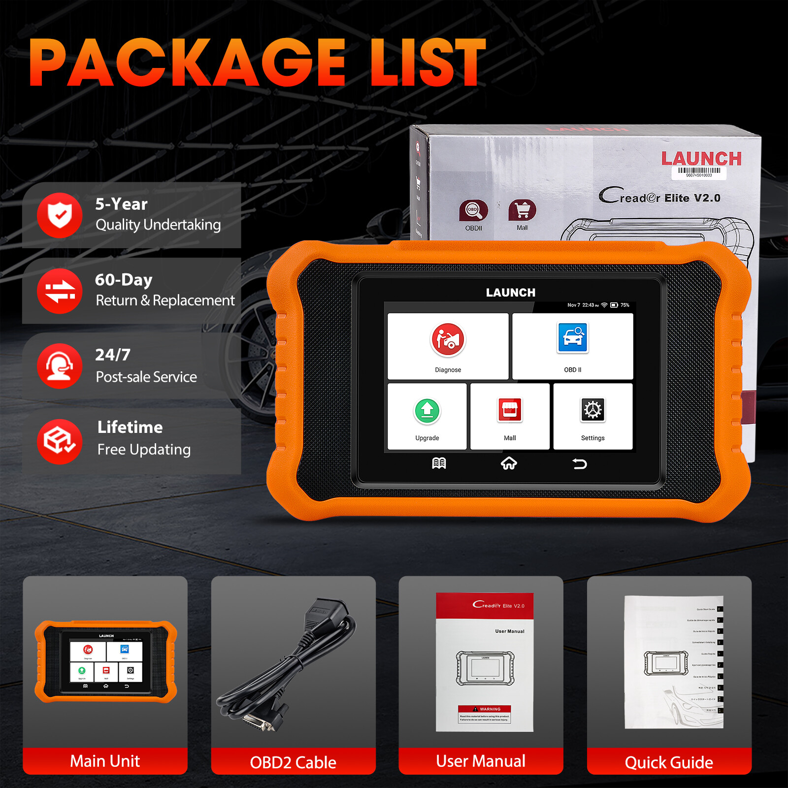 LAUNCH Elite 2.0 for BMW Bidirectional OBD2 Scanner Diagnostic Tools ECU Coding