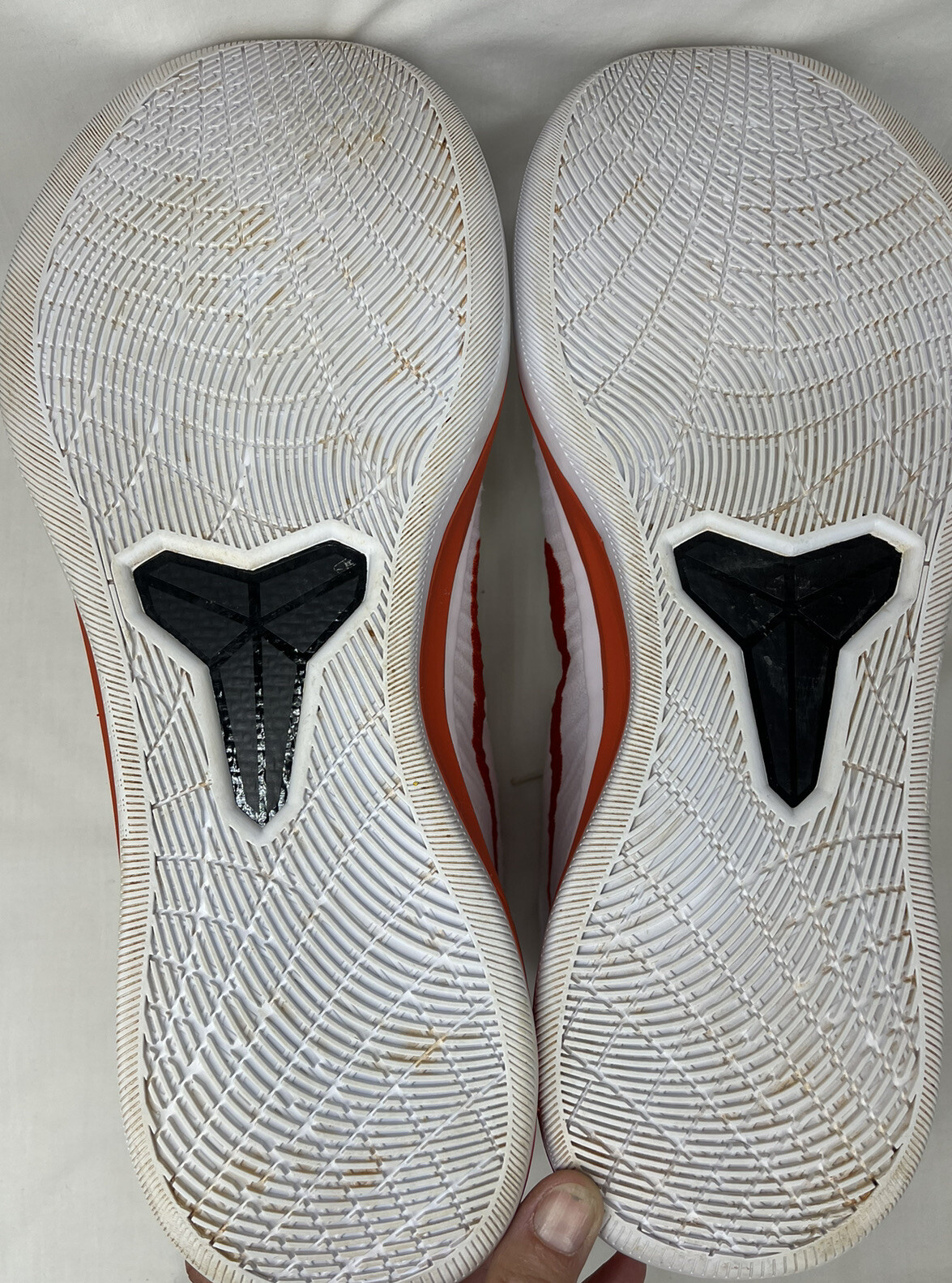 Nike Kobe AD White Orange TB 942521-111 Basketball Shoe Promo Sz 17 RARE EUC