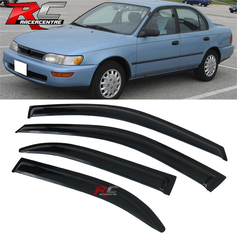 Fits 93-97 Toyota Corolla Acrylic Window Visors Vent Rain Sun Wind Guard 4PCS