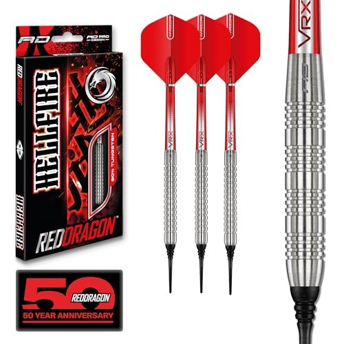 Hell Fire 20g Soft Tip Darts Set - 85% Tungsten Parallel Barrels, Hardcore