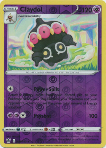 Pokemon - Claydol - 058/163  - Reverse Holo - Battle Styles - NM/M - New