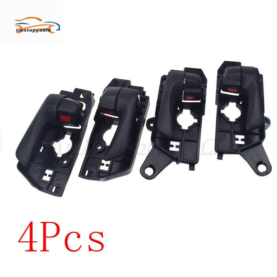 New Interior Door Handle Fits 08-10 Hyundai Sonata Front and Rear Set of 4 Black