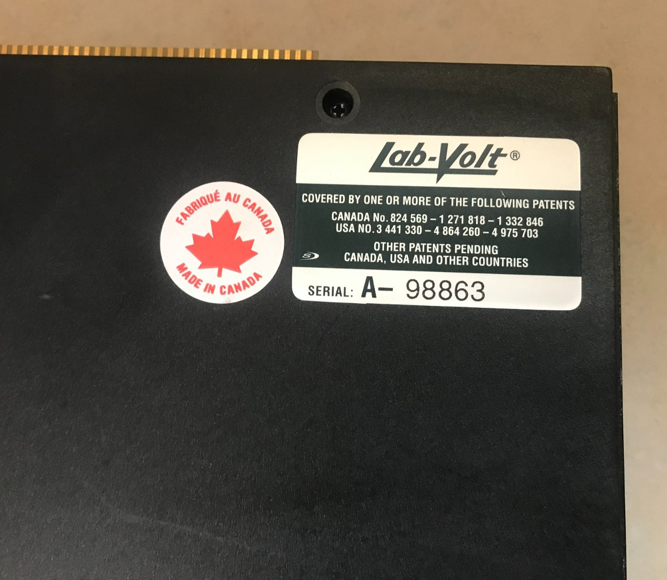 LAB-VOLT 91003-20 AC Fundamentals 1 Device Board