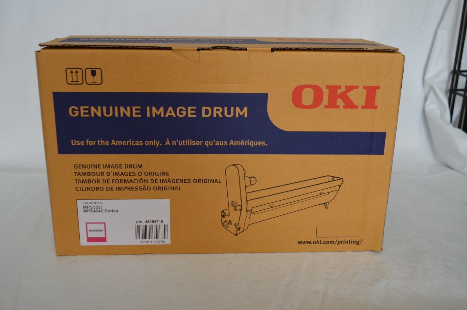 OKI 45395718 CYAN GENUINE IMAGE DRUM FOR MPS3537 & MPS4242 SERIES