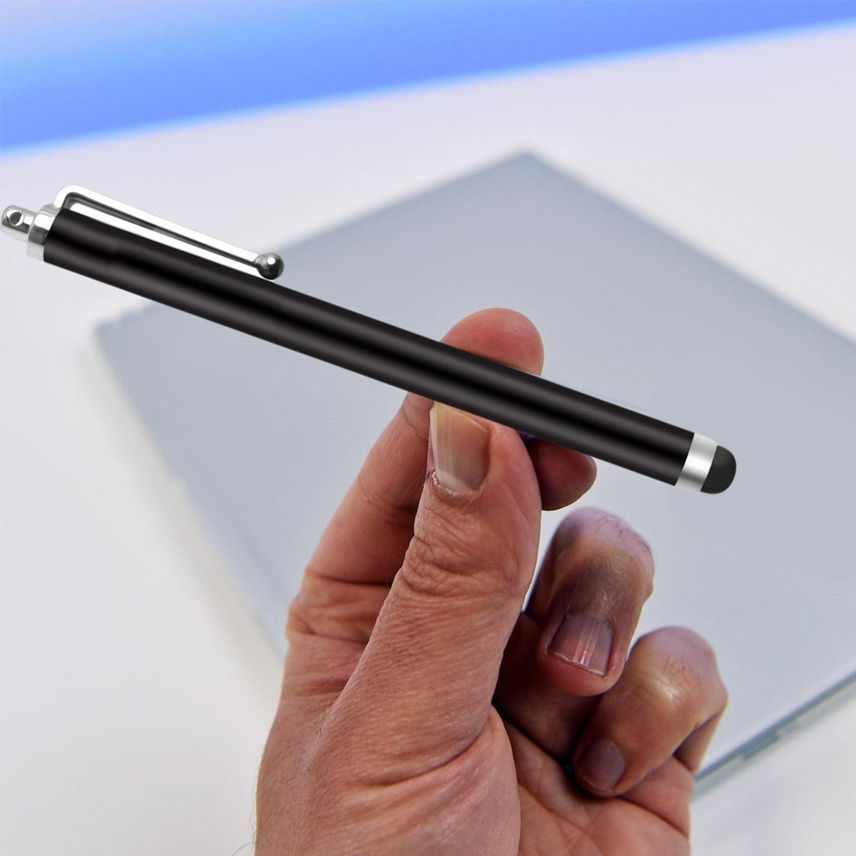 Metal Capacitive Touchscreen Stylus Pen with Soft Tip for Precise Control