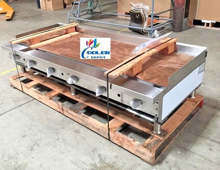 NEW 72" Manual Griddle Flat Top Grill Gas 6' Stratus SMG-72 Commercial NSF USA