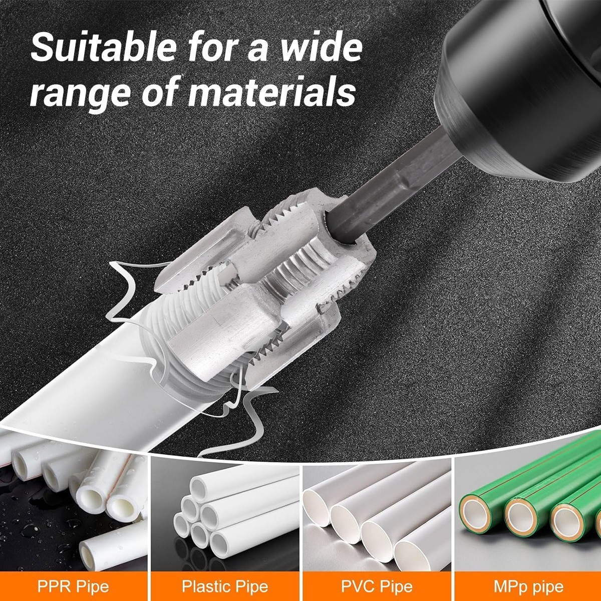 Integrated Internal & External Pipe Threading-Tool, PVC Pipe Threader Kit USA!~~