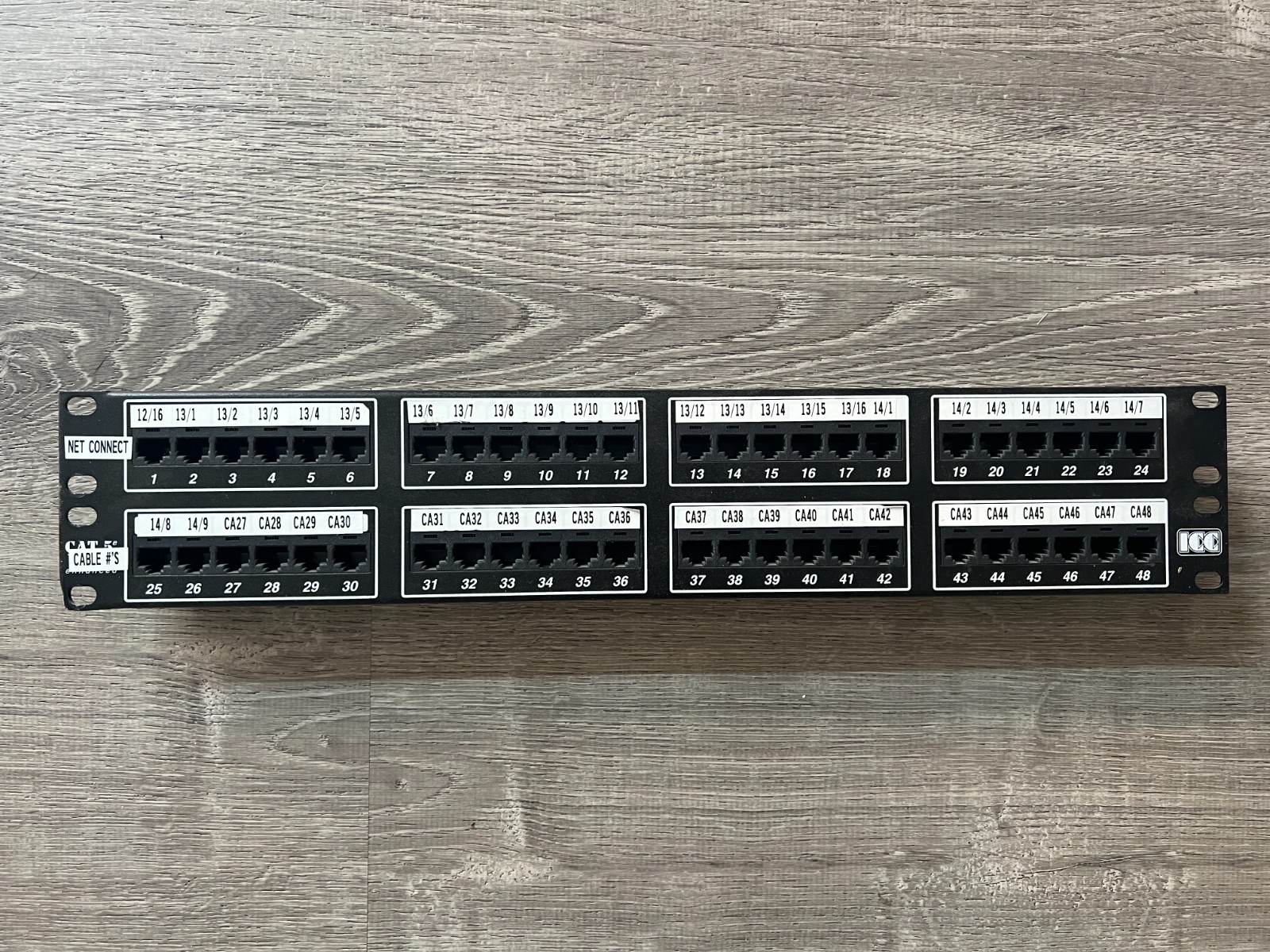 ICC T568B Cat5e Patch Panel 48port