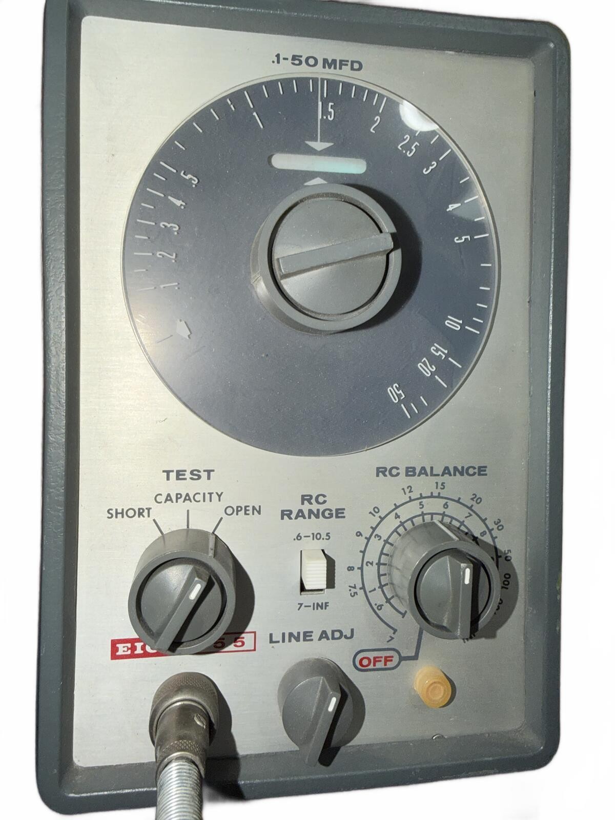 Simpson Electric 17961 Capacitance and RC Tester Powers On