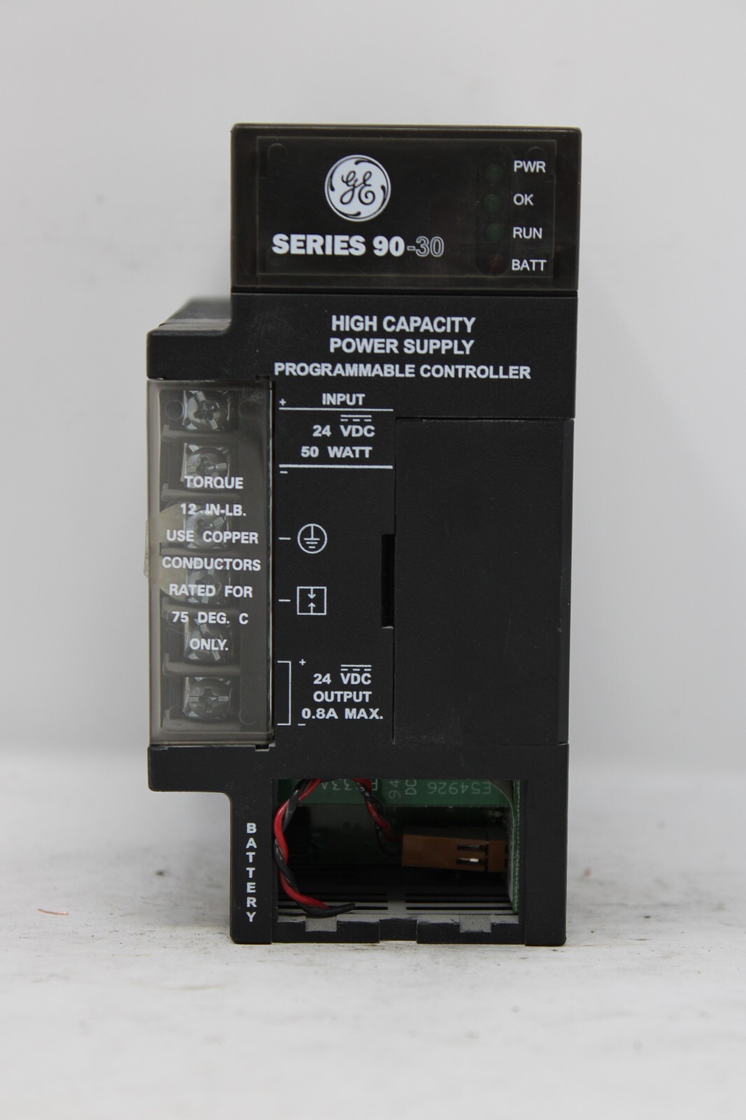 GE Fanuc IC693PWR331E Power Supply Module *Missing Battery Cover