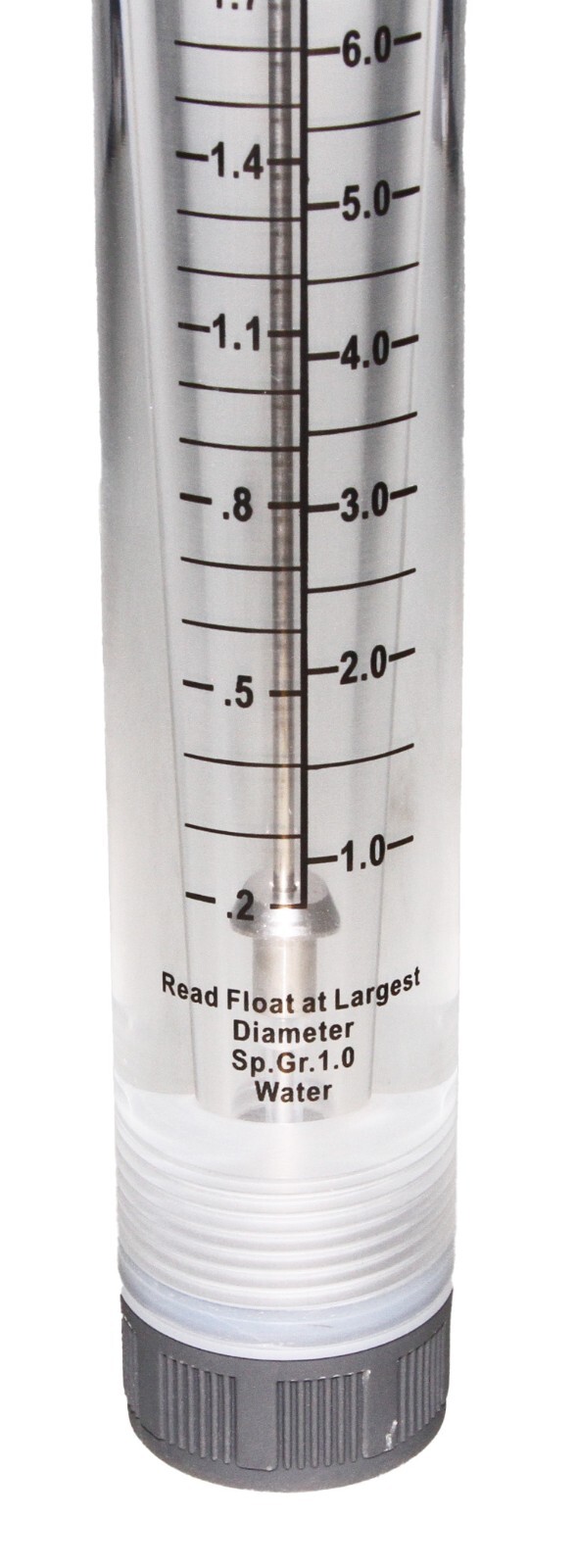 Neo-Pure Inline Flowmeter 1-10GPM 3/4" FNPT