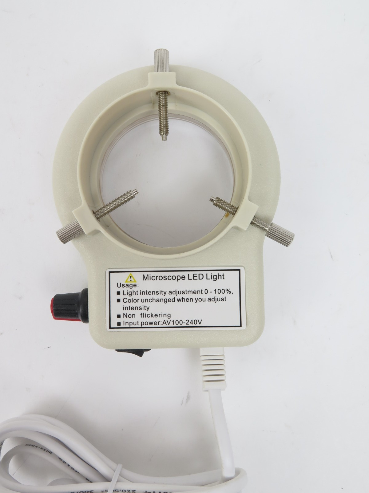 LED-WP64 56 LED Ring Light Illuminator for Stereo Microscope 110-240V New
