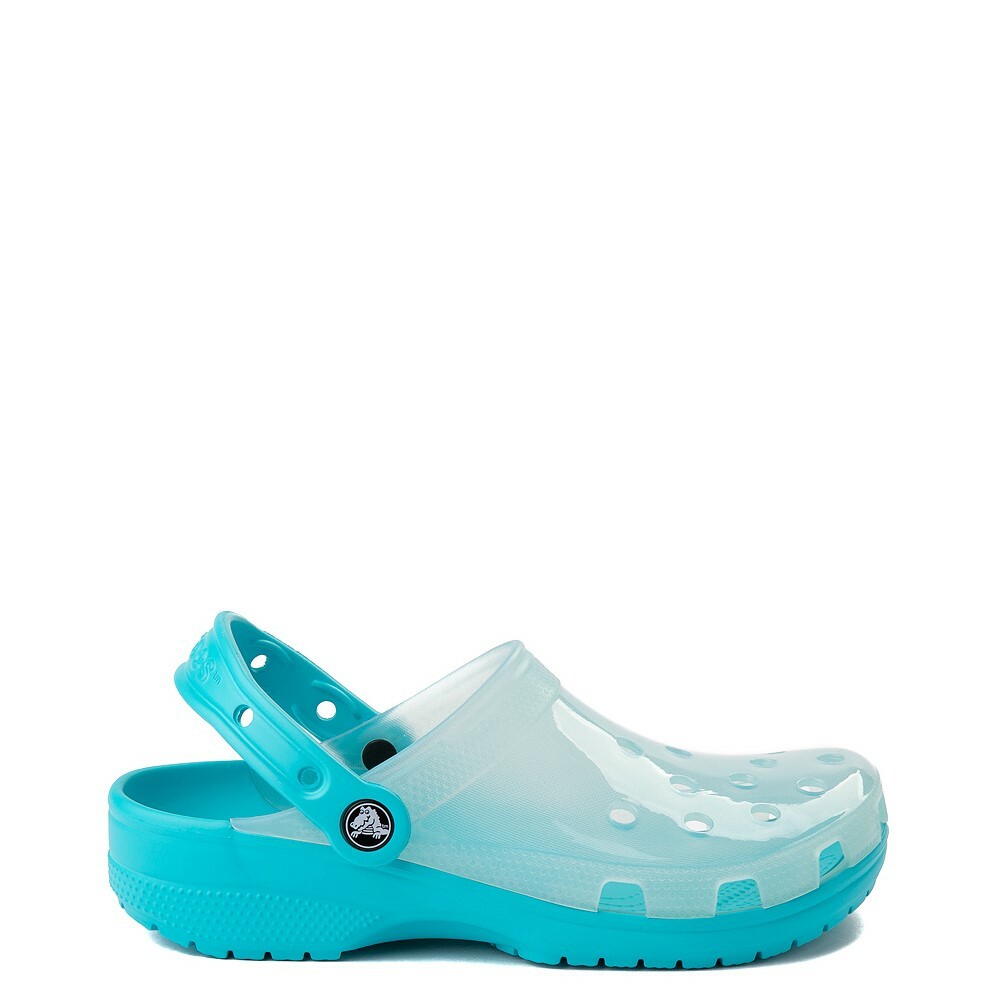 CROCS CLASSIC TRANSLUCENT CLOG DIGITAL AQUA TEAL