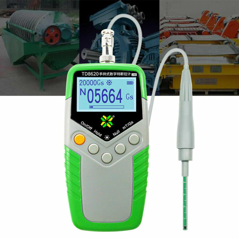 TD8620 Gauss Meter Handheld Tesla Meter Permanent Magnet Teslameter 5% Accuracy