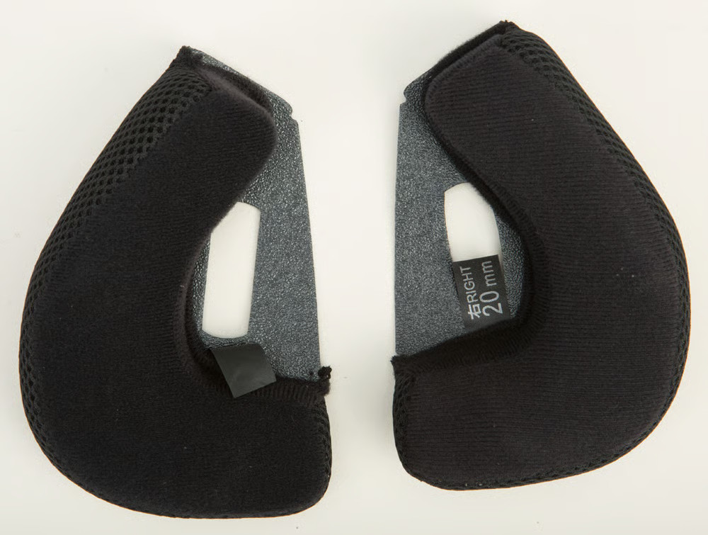 G-Max Cheek Pads for GM-32 Helmets - XS/Sm - 20mm Motorcycle ATV/UTV Street Bike