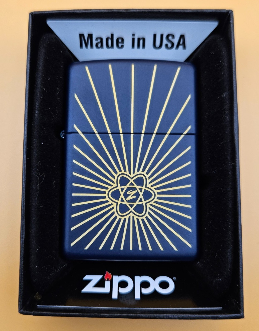 Zippo Lighter 2010 Planeta Collection: Atomic Age, Navy Matte, Limited Edition