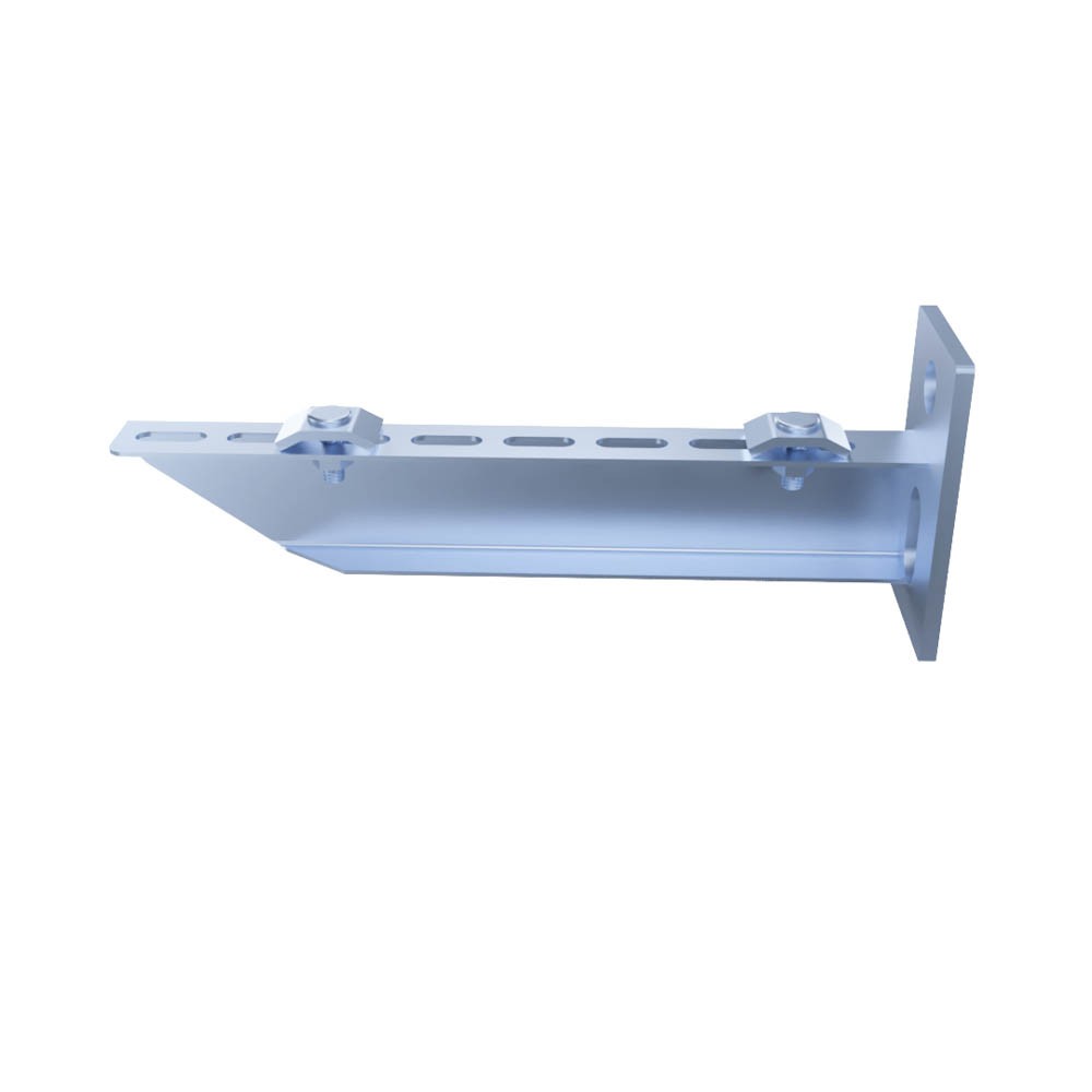 Electro Zinc Plated Wire Mesh Cable Tray bracket, T-shaped, Wall Mount, 200mm ,