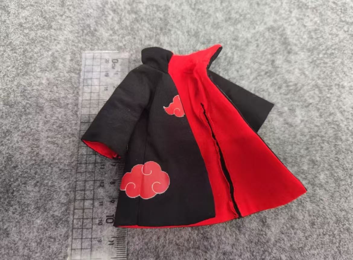 1/12 Akatsuki fabric robe 1pcs for Bandai SHF Itachi Nagato Konan Sasuke Deidara