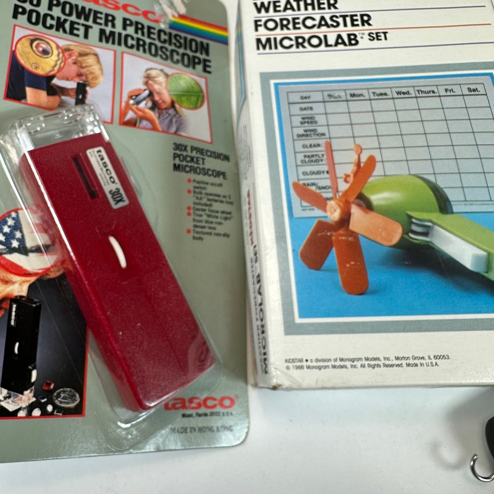VTG SET Skillcraft Quadlab Tasco Microscope Slides Astronomer Weather SCIENCE
