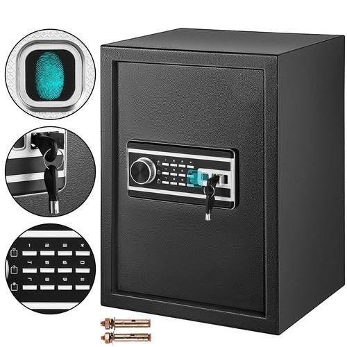 Safe Box Lock Security 2.1 Cubic Feet Digital Safe Key Lock Home Office