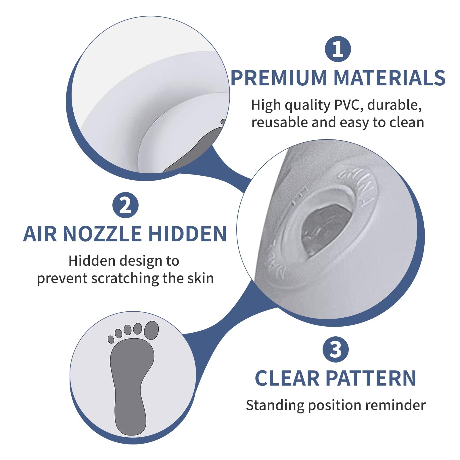 Inflatable Pool Foot Bath Basin, Foot Soaking Bath Basin Foot Bath for Pool E...