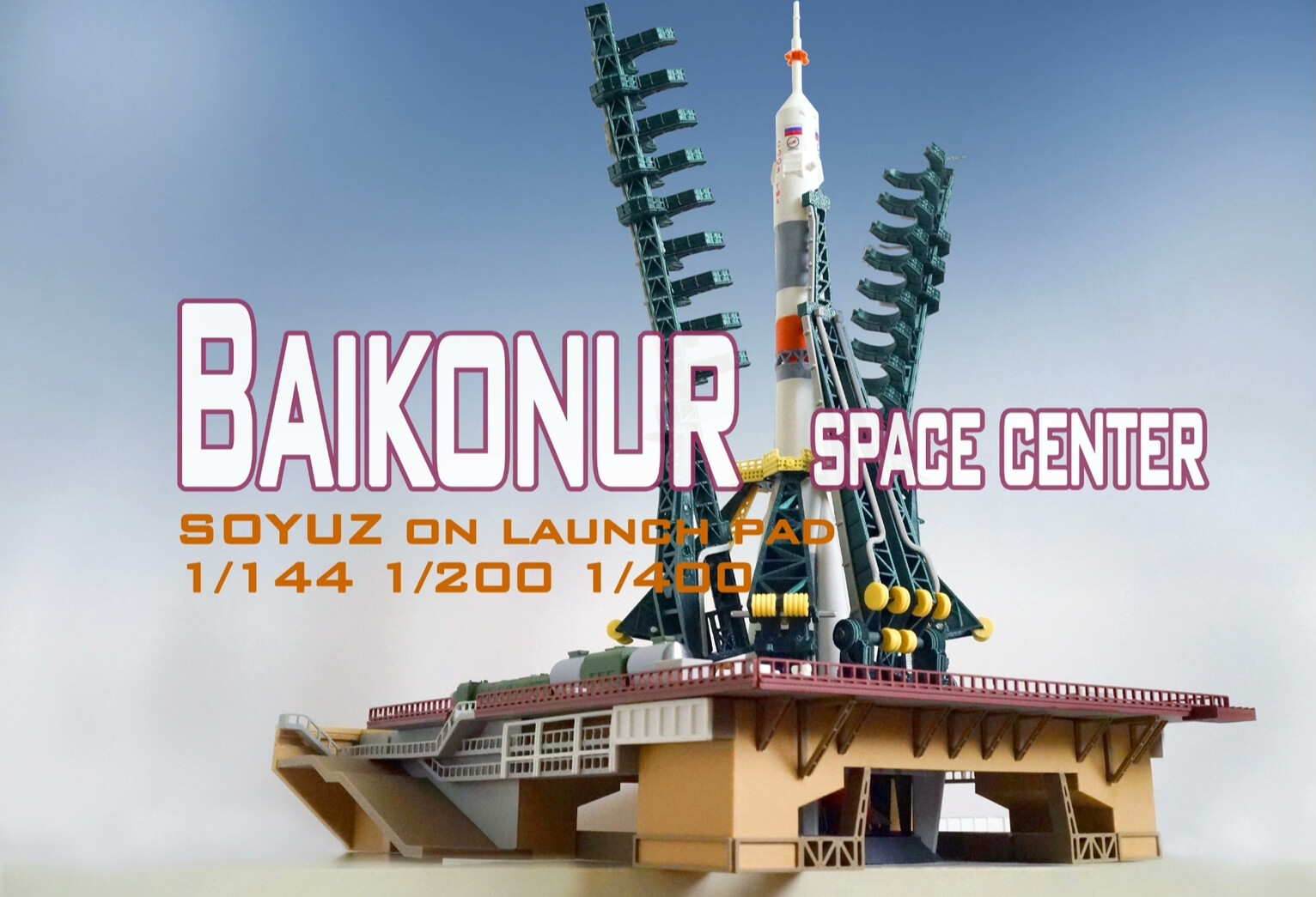 1/200 CCCP Soyuz A2 Baikonur Kazakhstan Launch Spacecraft 3D Model Builded