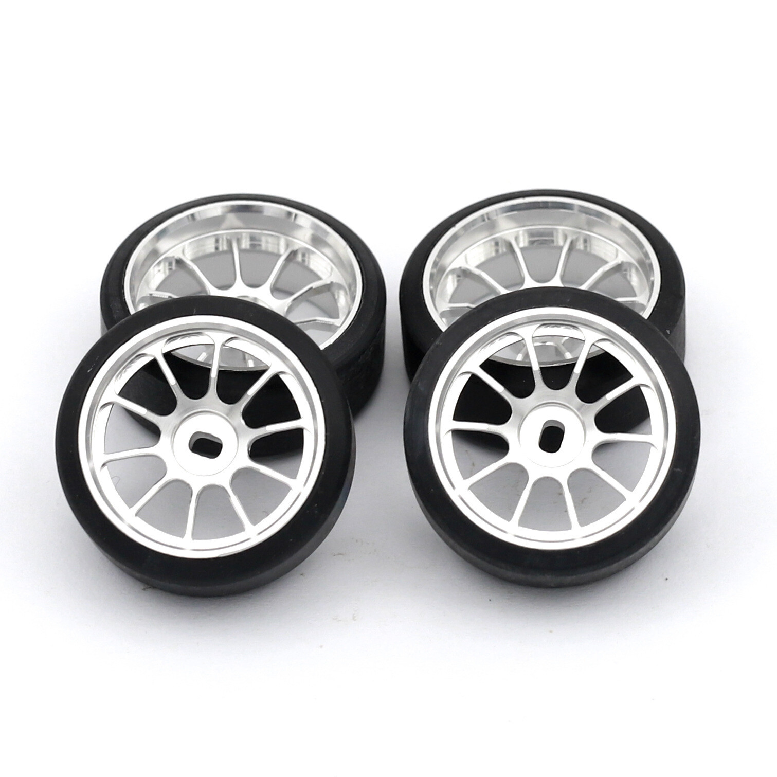 4Pcs Wheel Rims Drift Tires For 1/28 Wltoys MINI-Z Mosquito MA HGD1 K969 RC Car
