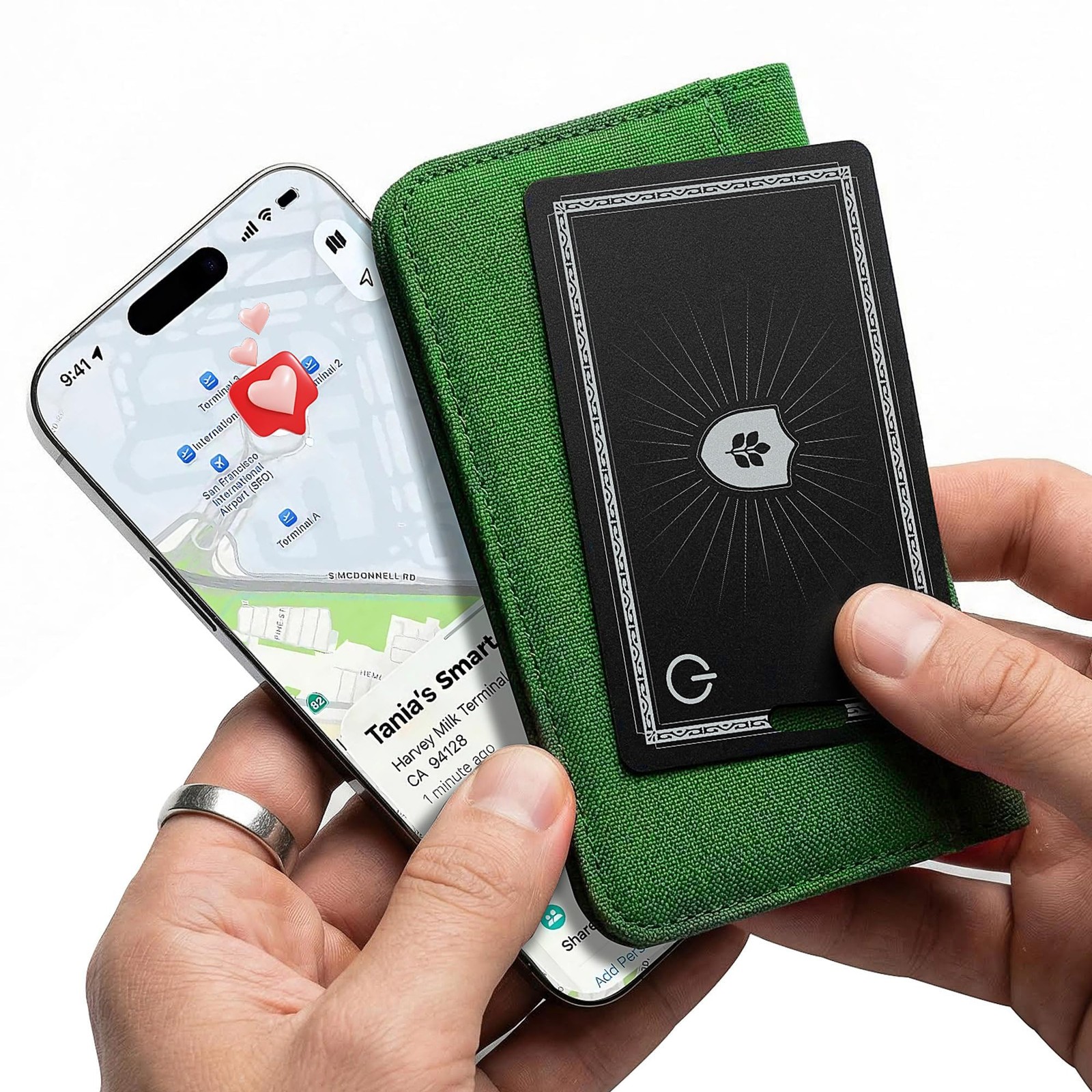 2026 New Wallet Tracker Card for Apple Find My (iOS Only) -Ultra Slim Recharg...