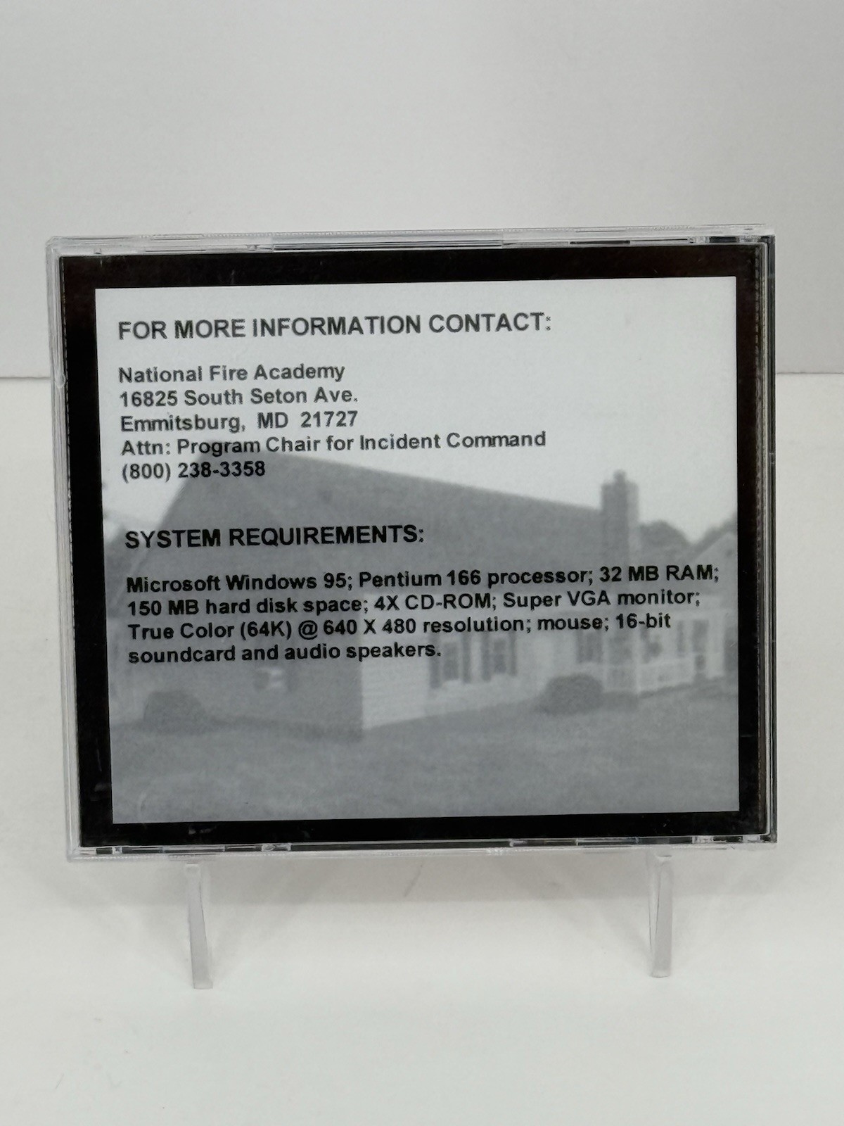 Incident Command System “ Ranch House Fire “ (CD-ROM, 1999)