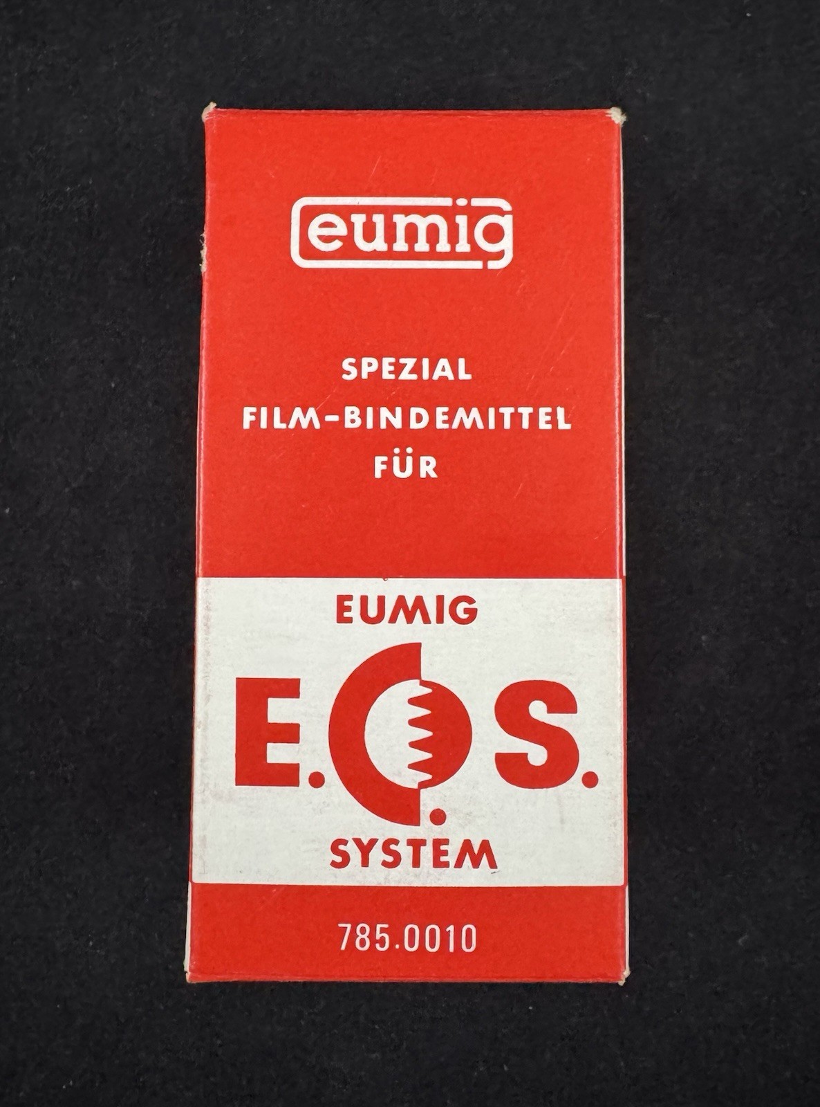 Vintage Eumig Special Film Binding Agent **Bottle Empty**