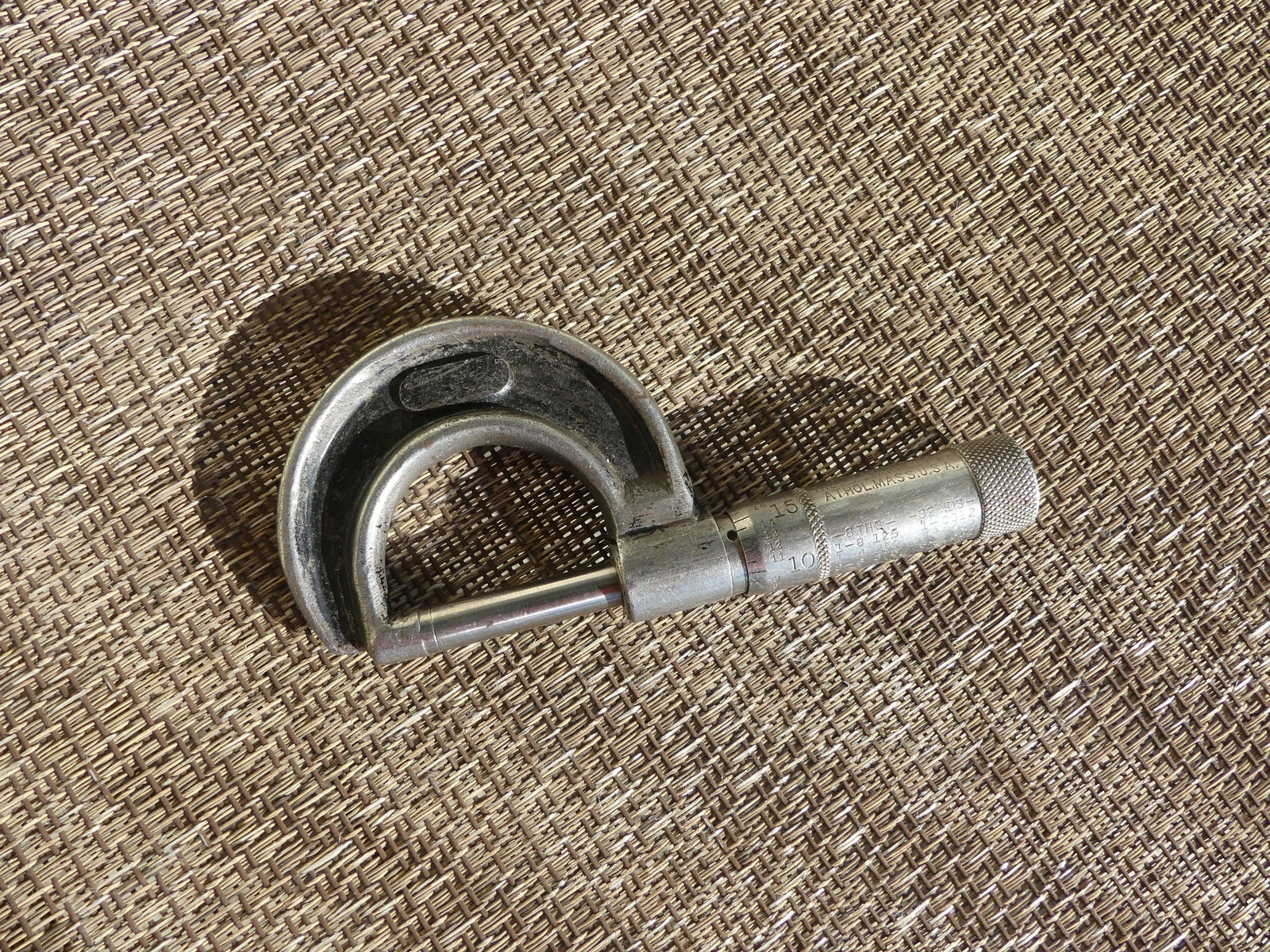 Vintage L.S. Starrett Outside Micrometer Caliper – USA – Smooth Action