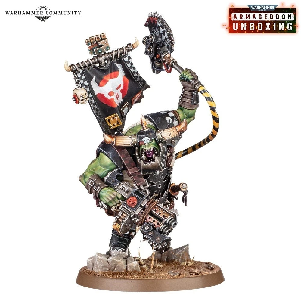 Ork Warboss Warhammer 40K Armageddon 11th Ed NoS orks Next Day Shipping (#101)