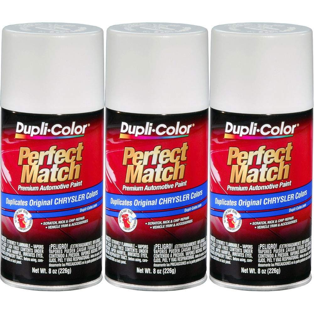 Duplicolor BCC0362 (3-Pack), Aerosol Paint Chrysler GW7, PW6, PW7, Bright White
