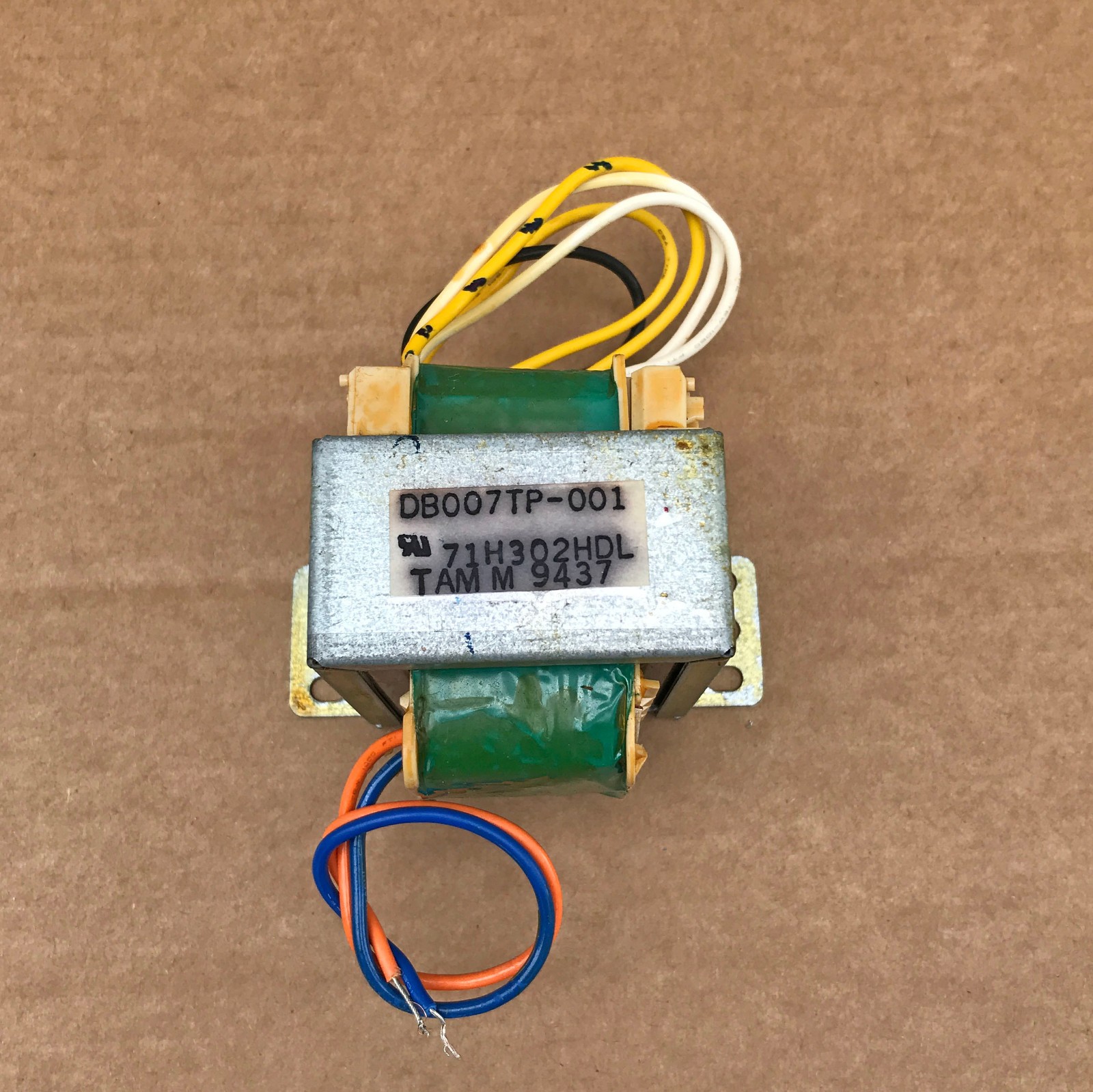 TAMURA DB007TP-0010 POWER TRANSFORMER 120VAC 50/60Hz PRIMARY