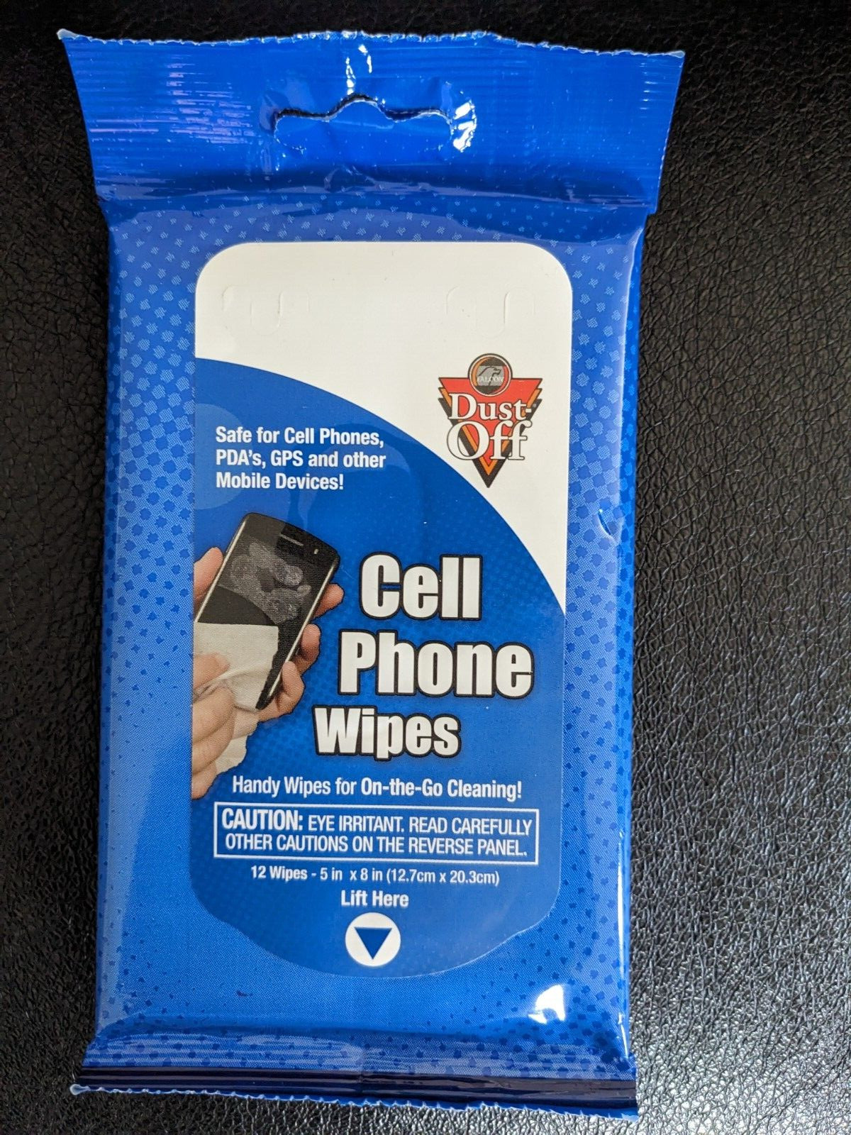 Dust-Off Cell Phone/Smartphone Screen Cleaning Wipes! Brand NEW! 12 Wipes!