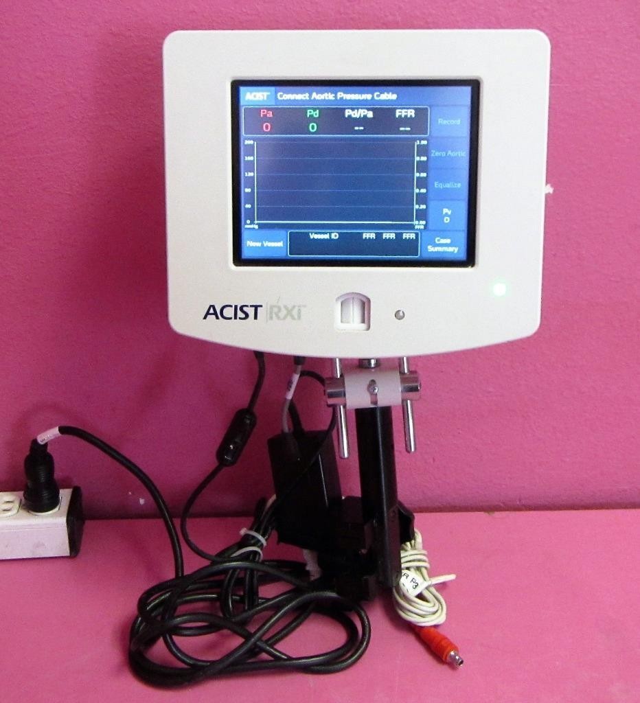 2016 Acist RXi 014666 FFR Intravascular Pressure Monitor Console & Rail Mount