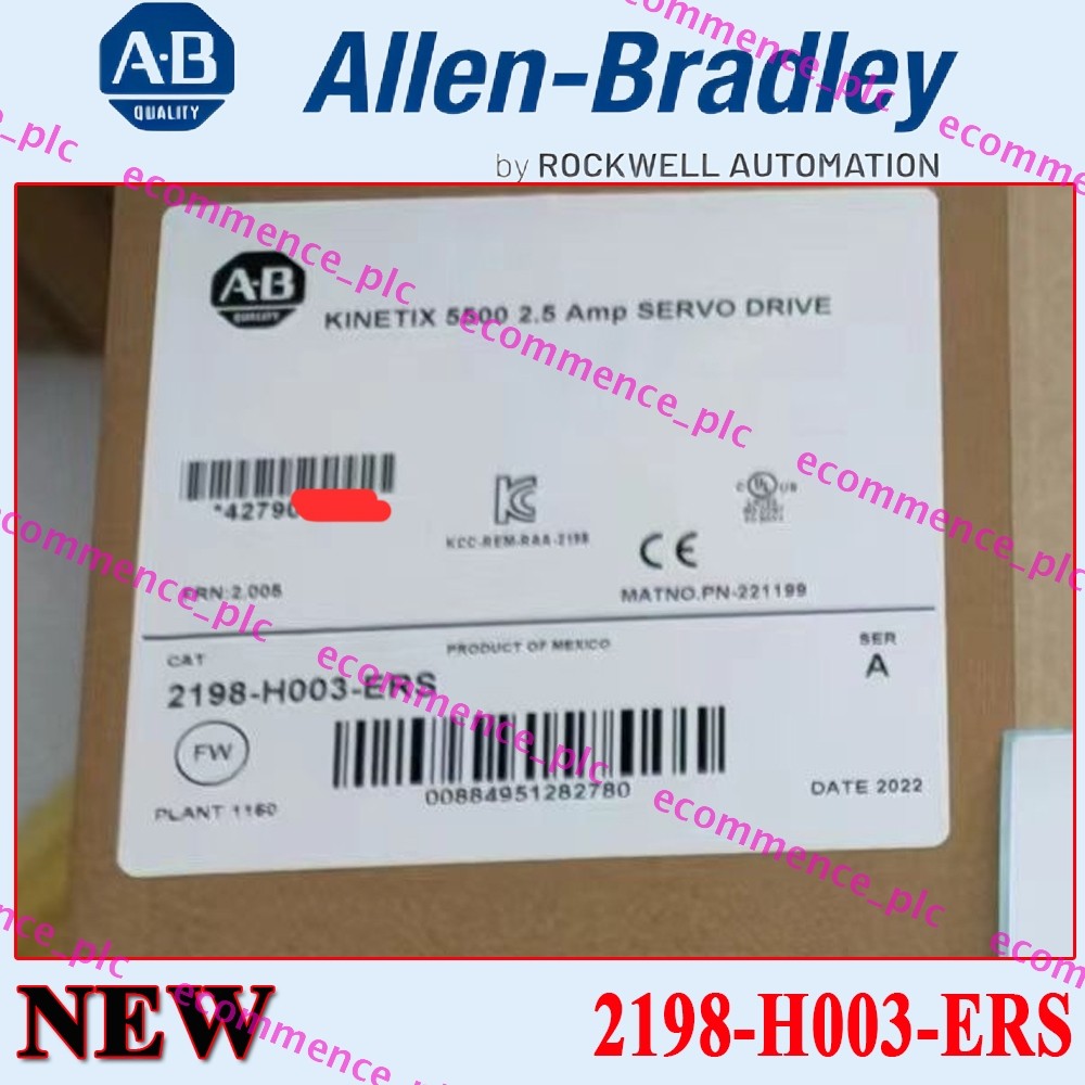 2022 AB 2198-H003-ERS | Kinetix 5500 Servo Drive - Mfg *SEALED* 2198-H003-ERS